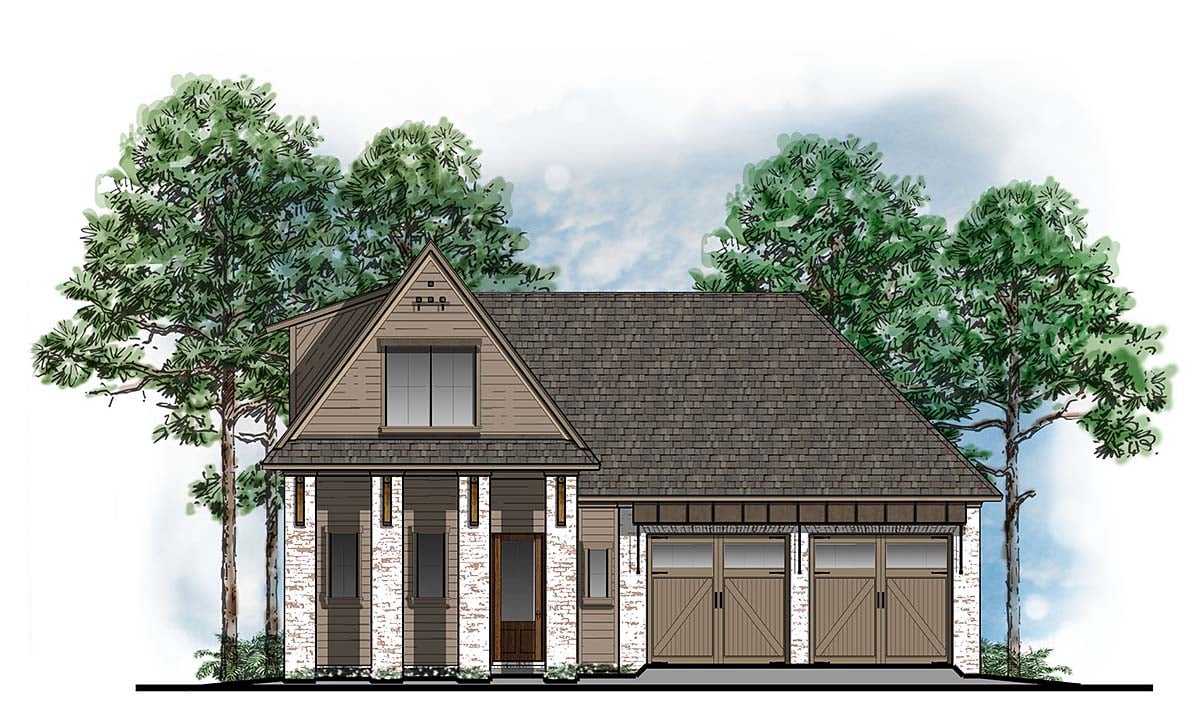 House Plan 44301 Elevation