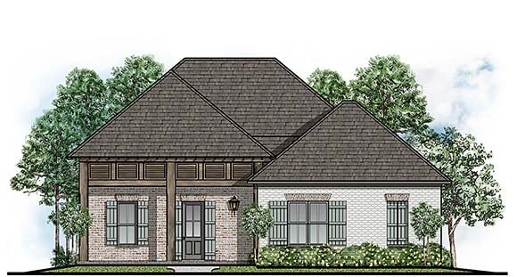 House Plan 44306 Elevation
