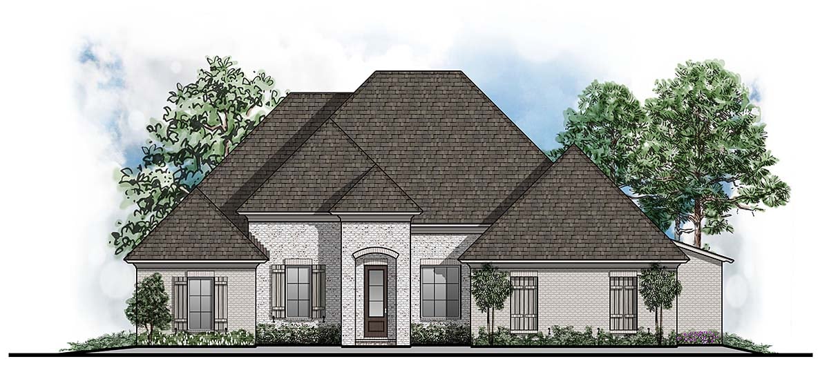 House Plan 44307 Elevation