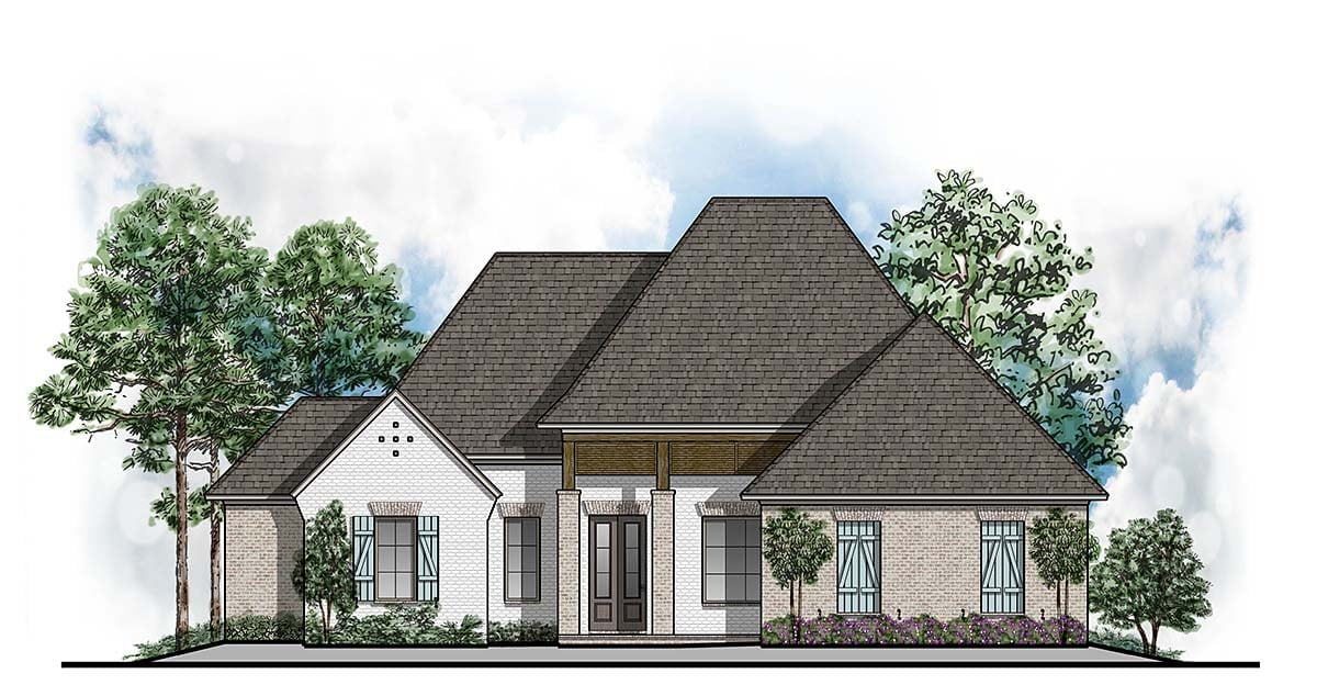 House Plan 44312 Elevation