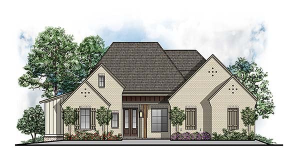 House Plan 44313 Elevation