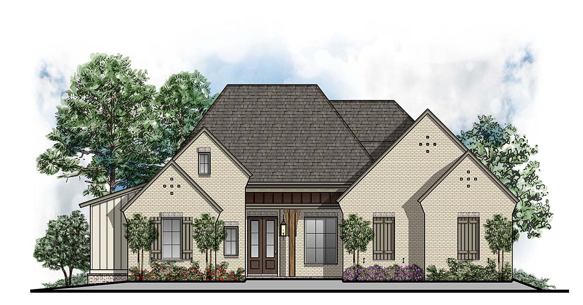 House Plan 44313 Elevation