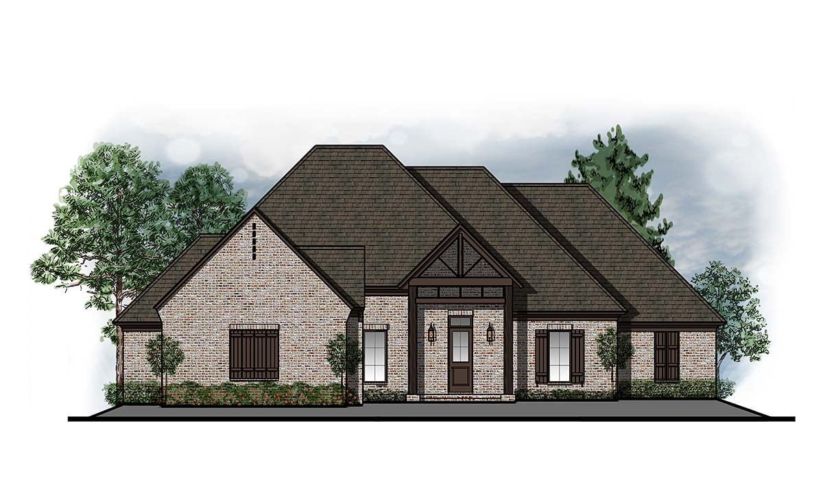 House Plan 44319 Elevation