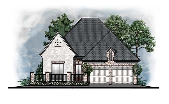House Plan 44322 Elevation