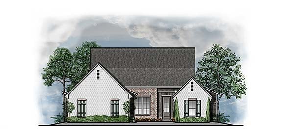 House Plan 44326 Elevation