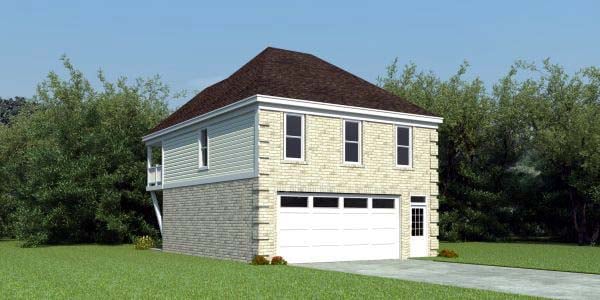 Garage Plan 44901 - 2 Car Garage Apartment Elevation