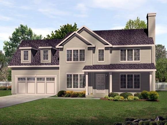 House Plan 45111 Elevation