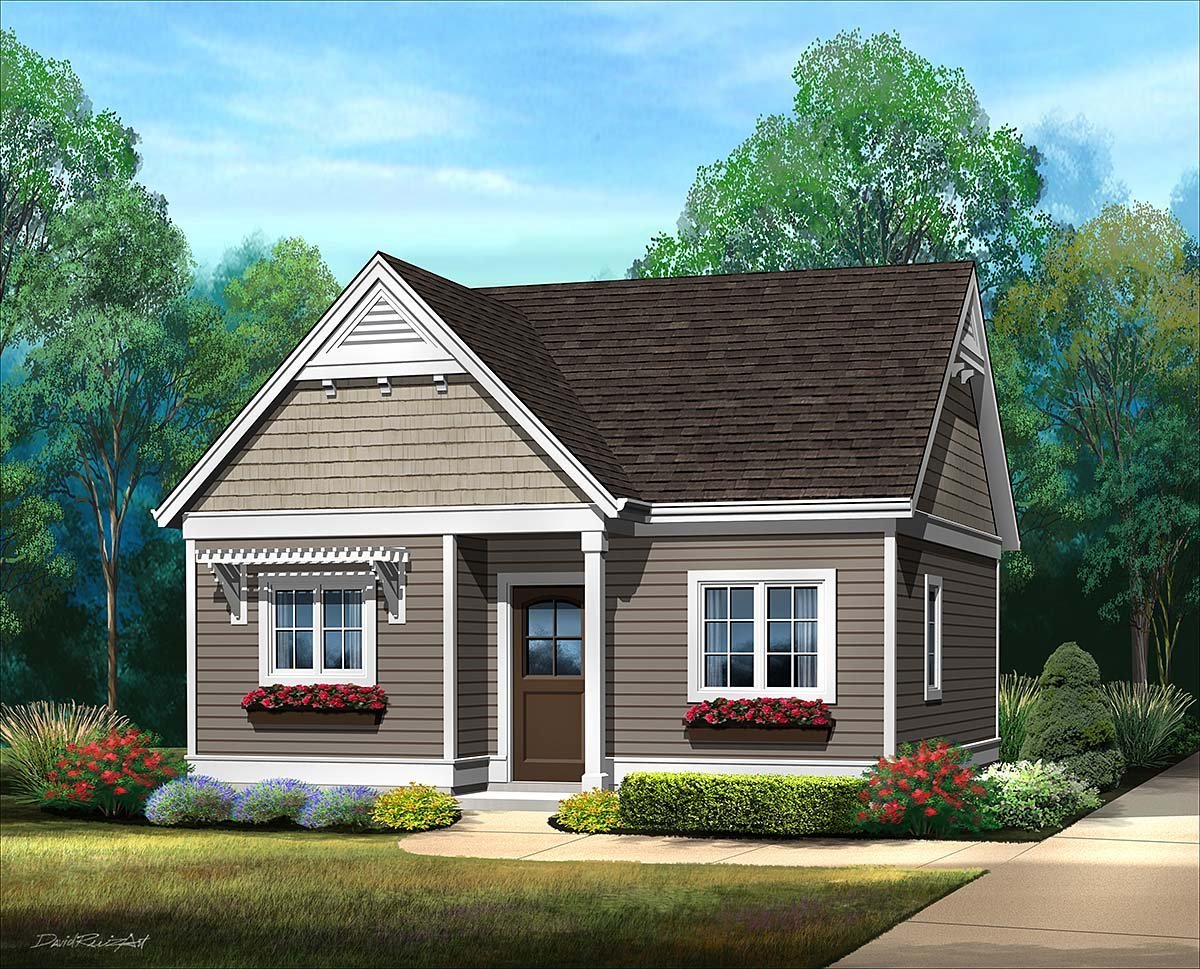 House Plan 45184 Elevation