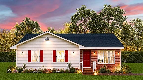 House Plan 45326 Elevation