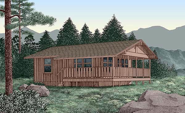 House Plan 45394 Elevation