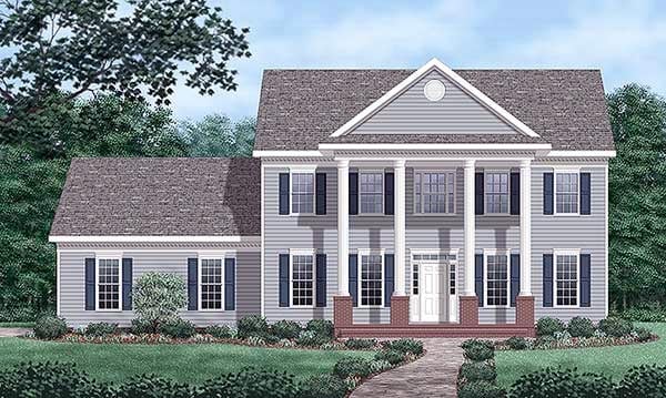 House Plan 45431 Elevation
