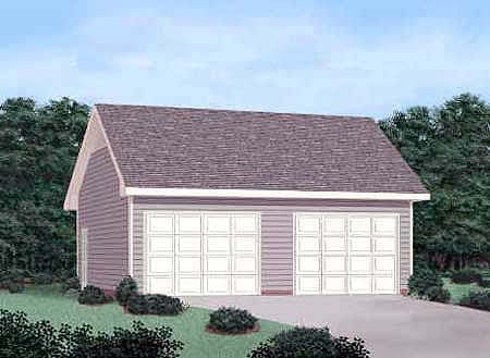 Garage Plan 45465 - 2 Car Garage Elevation