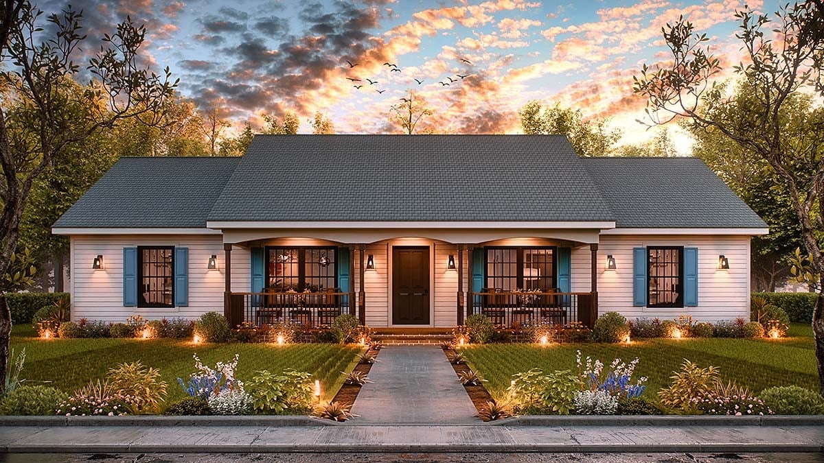 House Plan 45467 Elevation