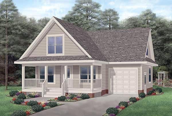 House Plan 45475 Elevation