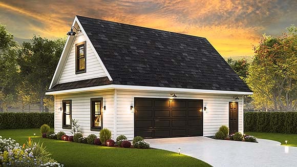 Garage-Living Plan 45512