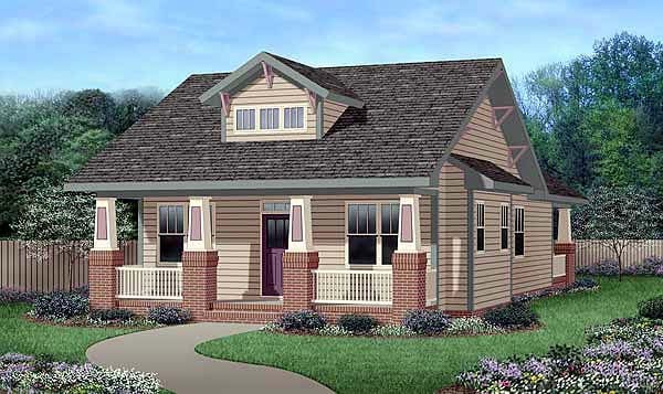 House Plan 45516 Elevation