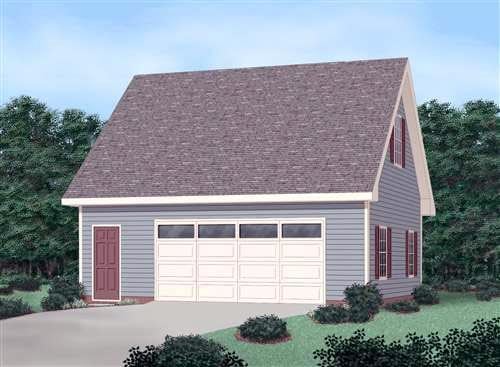 Garage Plan 45522 - 2 Car Garage Elevation
