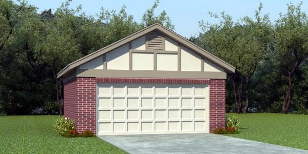 Garage Plan 45775 - 2 Car Garage Elevation