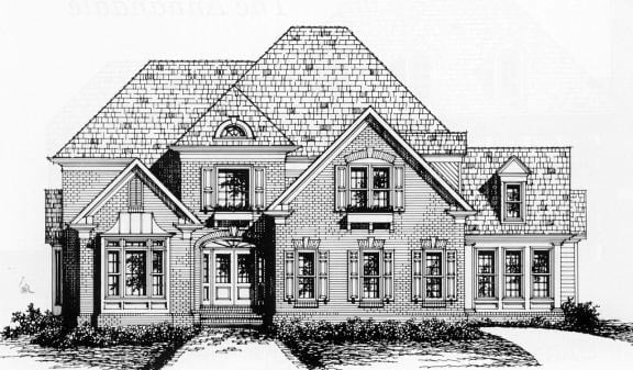House Plan 45847 Elevation