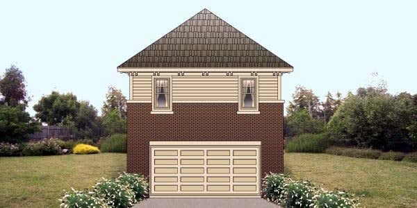 Garage Plan 47102 - 2 Car Garage Apartment Elevation