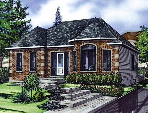 House Plan 48262 Elevation