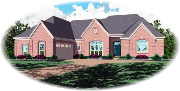 House Plan 48758 Elevation