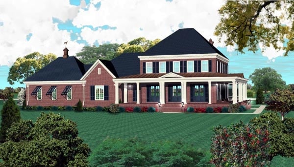 House Plan 48759 Elevation