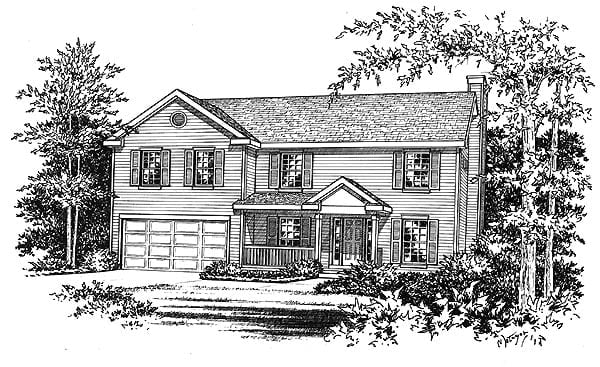 House Plan 49008 Elevation