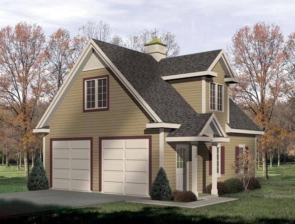 Garage Plan 49026 - 2 Car Garage Elevation