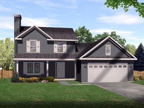 House Plan 49083 Elevation