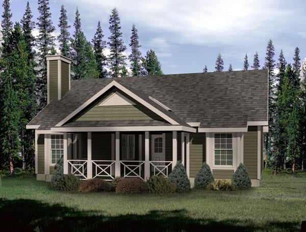 House Plan 49121 Elevation