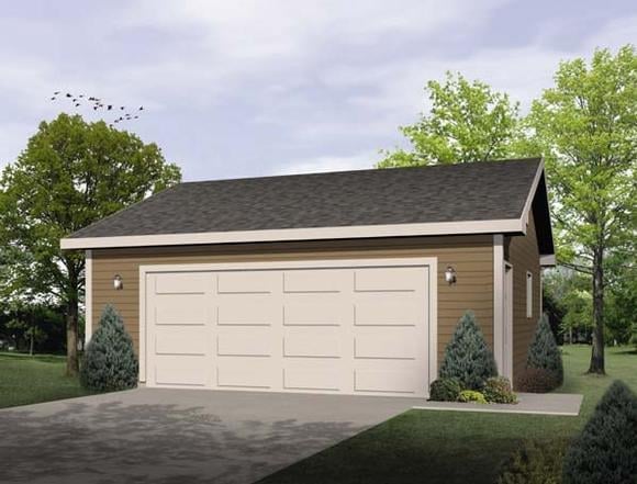 Plan 49178 | 2 Car Garage