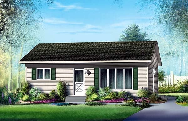 House Plan 49495 Elevation