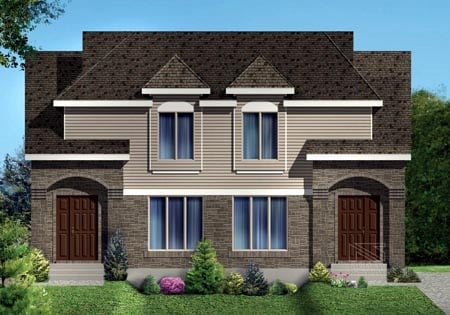 Multi-Family Plan 49846 Elevation