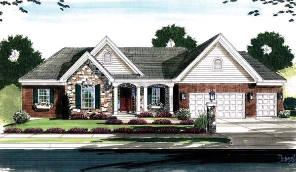 House Plan 50128 Elevation