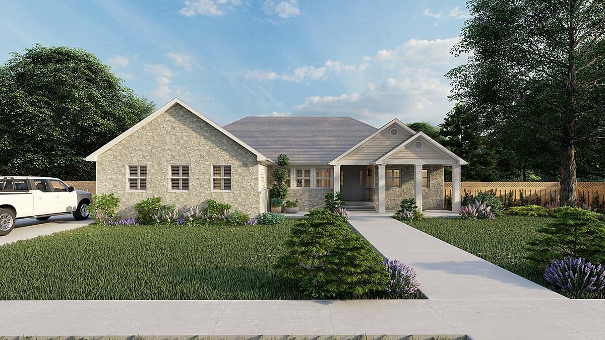 House Plan 50461 Elevation
