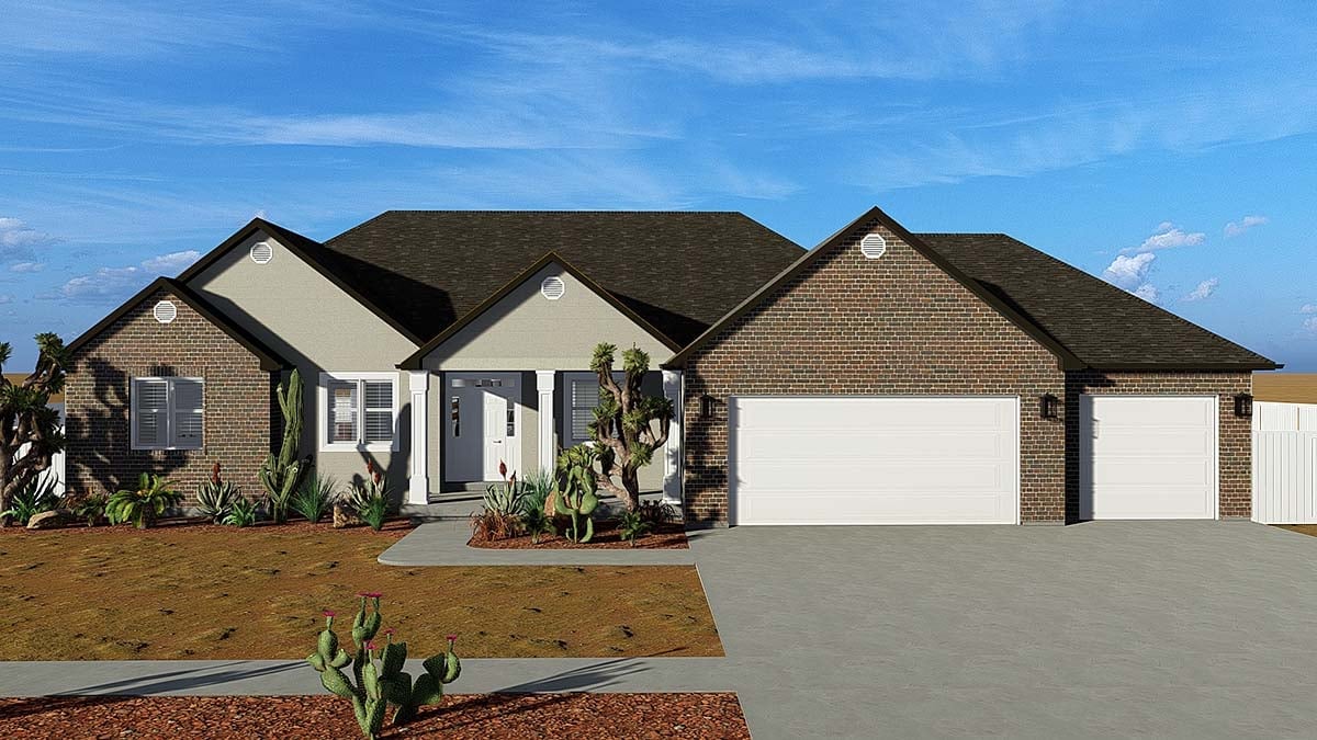 House Plan 50469 Elevation