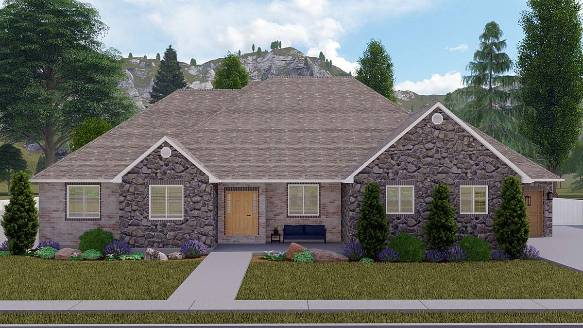 House Plan 50498 Elevation