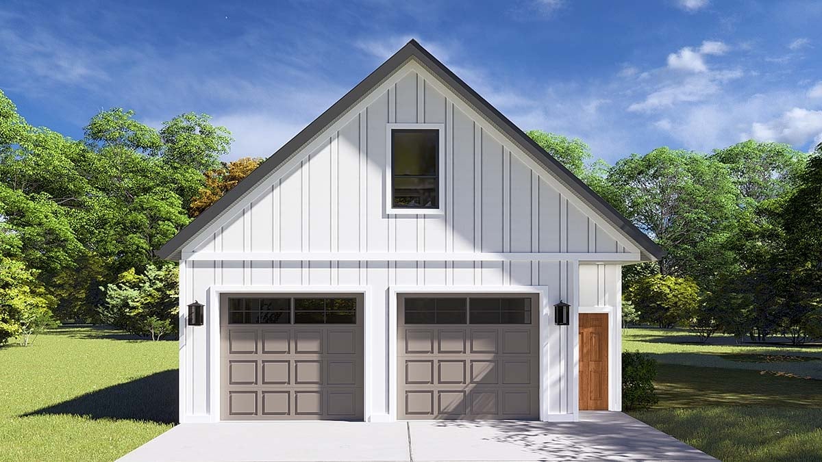 Garage Plan 50564 - 2 Car Garage Apartment Elevation