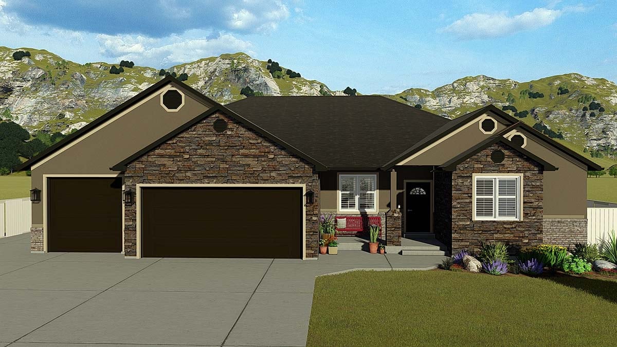 House Plan 50573 Elevation