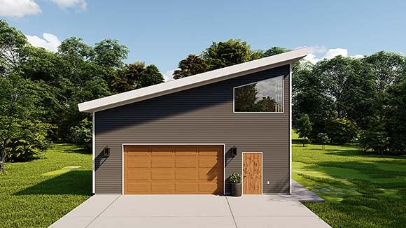 Garage Plan 50579 - 2 Car Garage Apartment Elevation