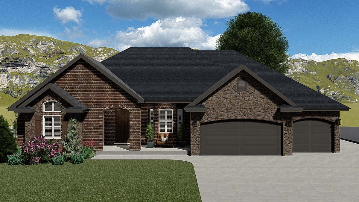 House Plan 50599 Elevation