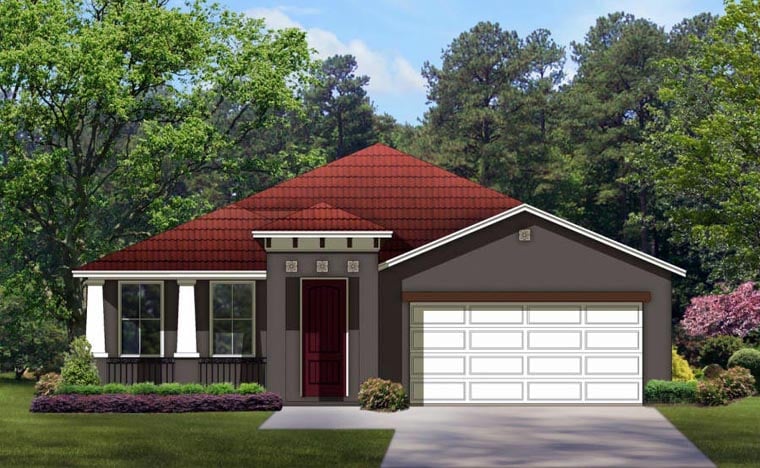 House Plan 50855 Elevation