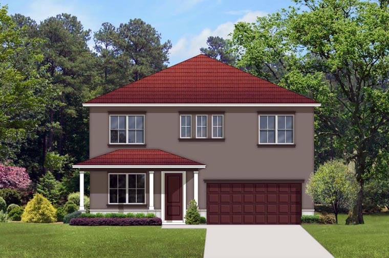 House Plan 50859 Elevation