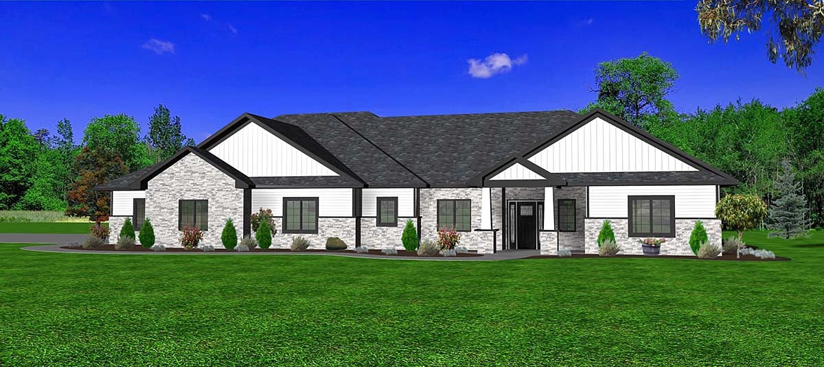 House Plan 50903 Elevation