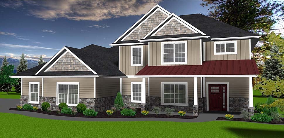 House Plan 50904 Elevation
