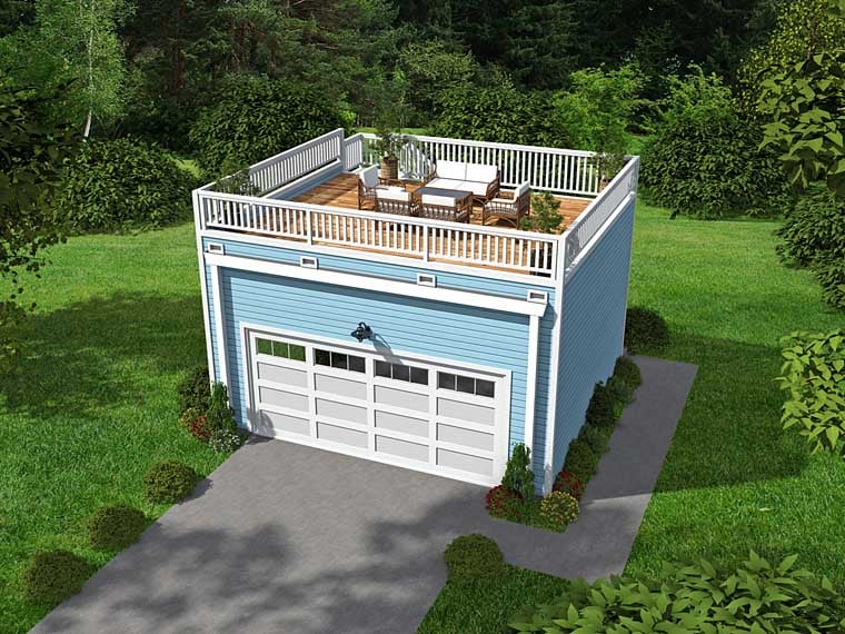 Garage Plan 51451 - 2 Car Garage Apartment Elevation