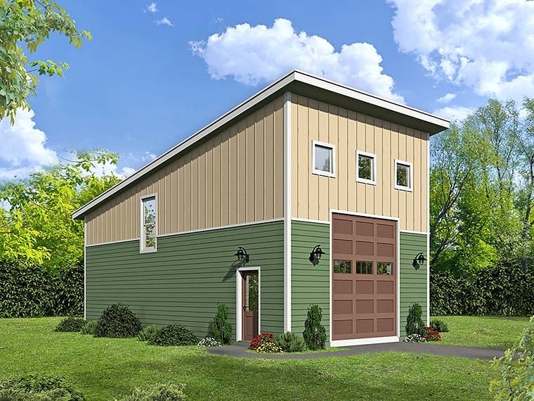 Garage Plan 51548 - 1 Car Garage Elevation