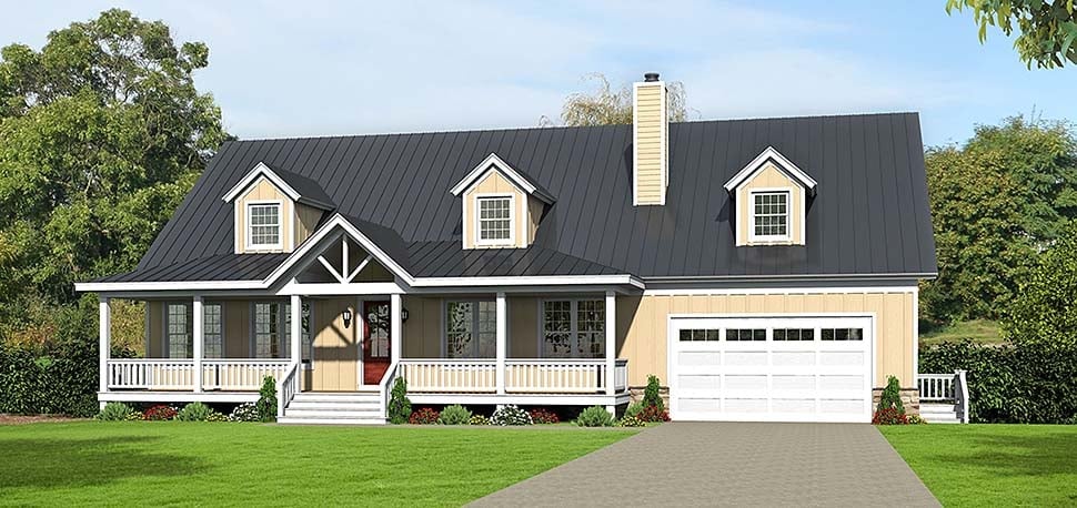 House Plan 51637 Elevation
