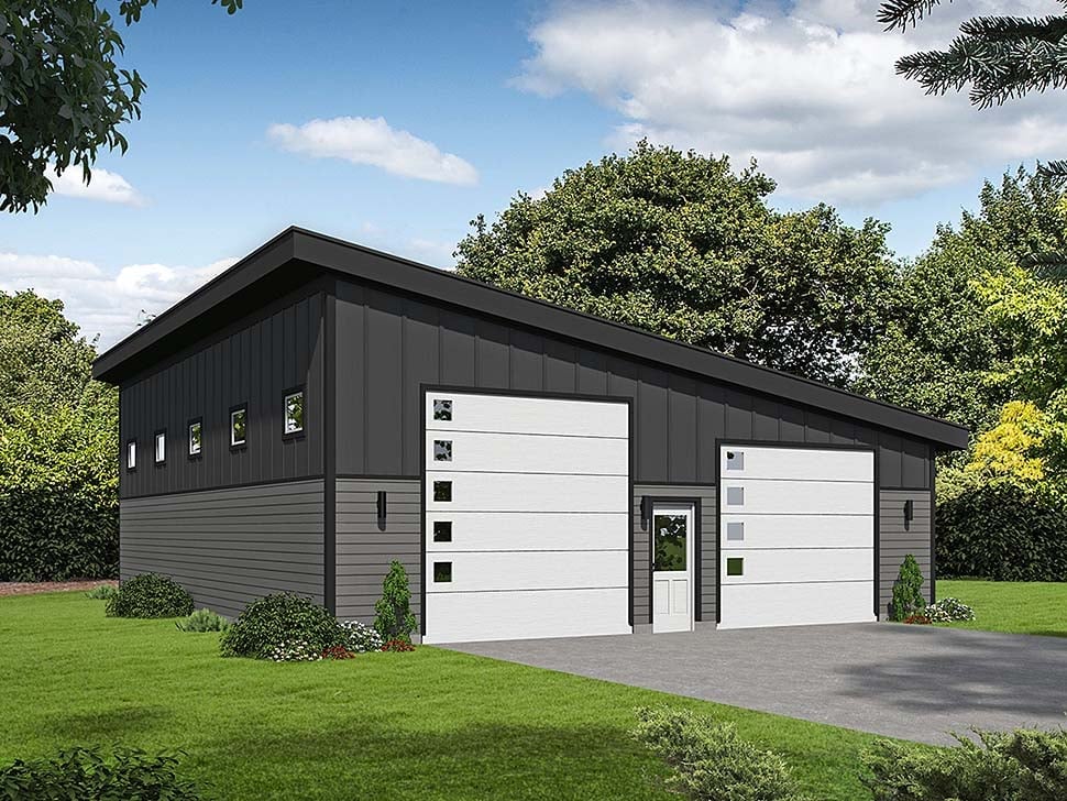 Garage Plan 51644 - 3 Car Garage Elevation